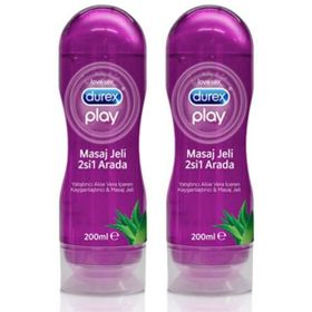 Durex Aloe Veralı 2x200 ml Play Kayganlaştırıcı ve Masaj Jeli
