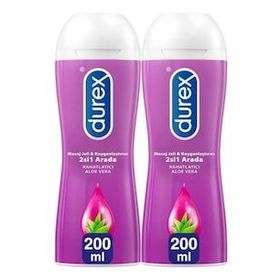 Durex Aloe Veralı 2x200 ml Play Kayganlaştırıcı ve Masaj Jeli
