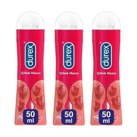 Durex Çilek Hazzı 3 x 50 ml Play Kayganlaştırıcı Jel