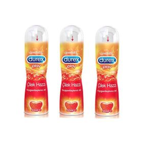 Durex Çilek Hazzı 3 x 50 ml Play Kayganlaştırıcı Jel