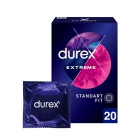 Durex Extreme 20'li Geciktiricili ve Tırtıklı Prezervatif