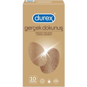 Durex Gerçek Dokunuş Gerçek Ten Hissi Lateks İçermez 10lu Prezervatif
