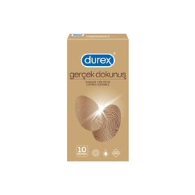 Durex Gerçek Dokunuş Gerçek Ten Hissi Lateks İçermez 10lu Prezervatif