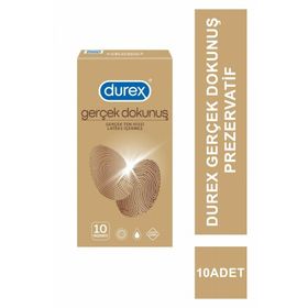 Durex Gerçek Dokunuş Gerçek Ten Hissi Lateks İçermez 10lu Prezervatif