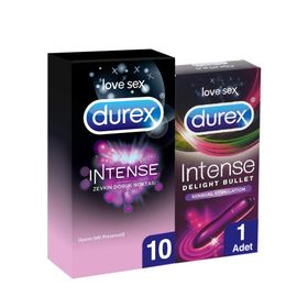 Durex Intense 10'lu Prezervatif ve Delight Bullet