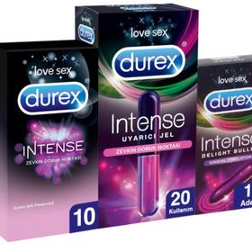 Durex Intense 10'lu Prezervatif ve Delight Bullet