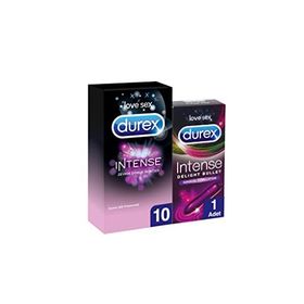 Durex Intense 10'lu Prezervatif ve Delight Bullet