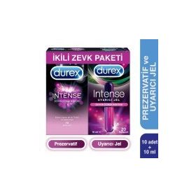Durex Intense 10'lu Prezervatif ve Uyarıcı 10 ml Jel