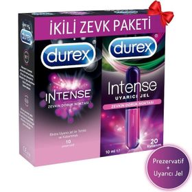 Durex Intense 10'lu Prezervatif ve Uyarıcı 10 ml Jel