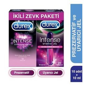 Durex Intense 10'lu Prezervatif ve Uyarıcı 10 ml Jel