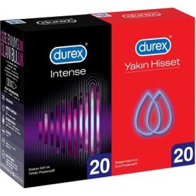 Durex Intense 20’li + Durex Yakın Hisset 20’li Prezervatif