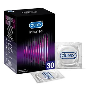 Durex Intense 30'lu Uyarıcı Jelli ve Tırtıklı Prezervatif