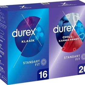 Durex Klasik 16'lı Kondom ve Chill Karma 20'li Prezervatif