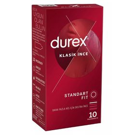 Durex Klasik İnce 10'lu Prezervatif