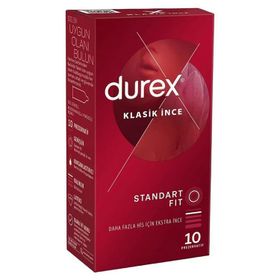 Durex Klasik İnce 10'lu Prezervatif