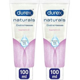 Durex Naturals 100 ml 2 Adet Ekstra Hassas Kayganlaştırıcı Jel