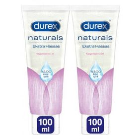 Durex Naturals 100 ml 2 Adet Ekstra Hassas Kayganlaştırıcı Jel