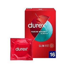 Durex Yakın Hisset Slim Fit Extra İnce 16'lı Prezervatif