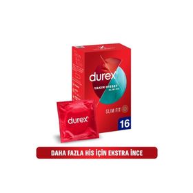 Durex Yakın Hisset Slim Fit Extra İnce 16'lı Prezervatif