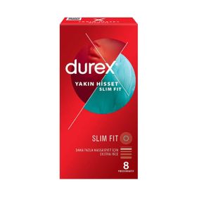 Durex Yakın Hisset Slim Fit Extra İnce 8'li Prezervatif