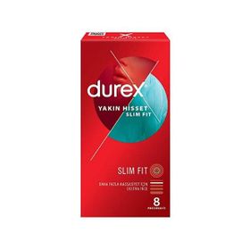 Durex Yakın Hisset Slim Fit Extra İnce 8'li Prezervatif
