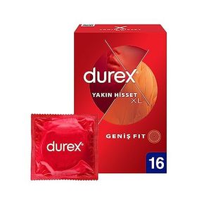 Durex Yakın Hisset XL İnce 16'lı Prezervatif