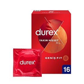 Durex Yakın Hisset XL İnce 16'lı Prezervatif
