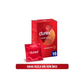 Durex Yakın Hisset XL İnce 16'lı Prezervatif