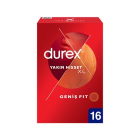 Durex Yakın Hisset XL İnce 16'lı Prezervatif