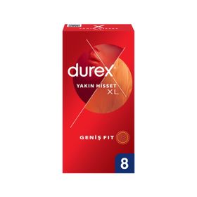 Durex Yakın Hisset XL İnce 8'li Prezervatif