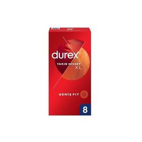 Durex Yakın Hisset XL İnce 8'li Prezervatif