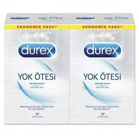 Durex Yok Ötesi Ekstra His 2 Adet 20'li Prezervatif