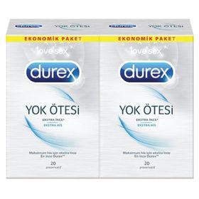 Durex Yok Ötesi Ekstra His 2 Adet 20'li Prezervatif