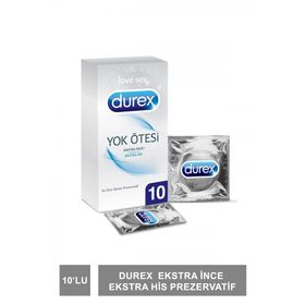 Durex Yok Ötesi Ekstra İnce 10'lu Prezervatif
