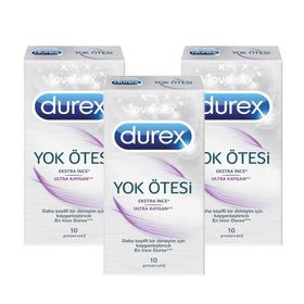 Durex Yok Ötesi Ultra Kaygan 3x10'lu Prezervatif