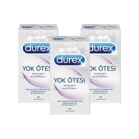Durex Yok Ötesi Ultra Kaygan 3x10'lu Prezervatif