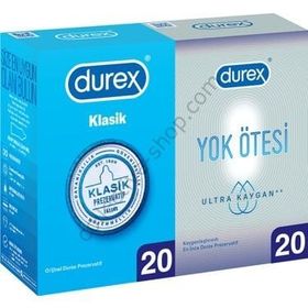 Durex Yok Ötesi Ultra Kaygan İnce 20'li Prezervatif