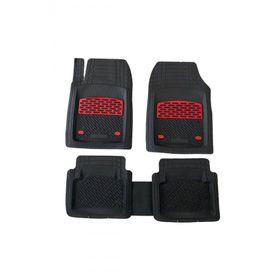 Durmaz Tuning Dodge Shadow 3D Safir Siyah Krom Kırmızı Havuzlu Paspas Takımı