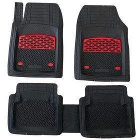 Durmaz Tuning Ford Puma 3D Safir Siyah Krom Kırmızı Havuzlu Paspas Takımı