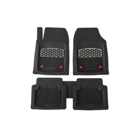 Durmaz Tuning Jeep Compass 3D Safir Siyah Krom Karbon Havuzlu Paspas Takımı
