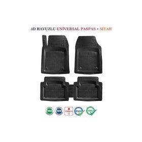Durmaz Tuning Renault Captur 2019 ve Sonrası Uyumlu Pro Siyah 3D Havuzlu Paspas Takımı