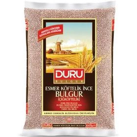 Duru 1 kg Esmer Çiğ Köftelik Bulgur (2 adet)