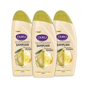 Duru 3x700 ml Zeytinyağı Kolajen Besleyici Nemlendirici Şampuan