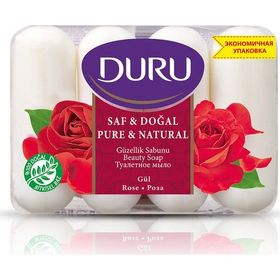 Duru 4'lü 4x280 gr Saf Doğal Gül Sabunu