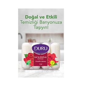 Duru 600x4 Adet Beyaz Kalıp Sabun Gül