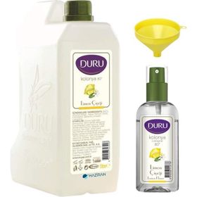 Duru 80° 900 ml Bidon Limon Kolonyası + 50 ml Sprey Kolonya