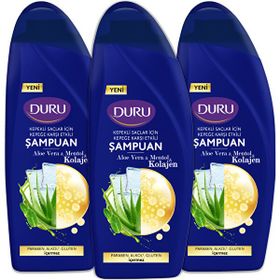 Duru Aloe Vera & Mentol & Kepeğe Karşı Etkili 3x500 ml Şampuan