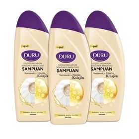 Duru Biotin Sarımsak Kolajen 3x700 ml Dökülme Karşıtı Şampuan