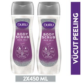 Duru Body Scrub Crystal 2x450 ml Duş Jeli