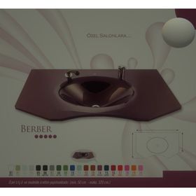 Duru Cam Berber Modeli 80x56 cm Cam Lavabo